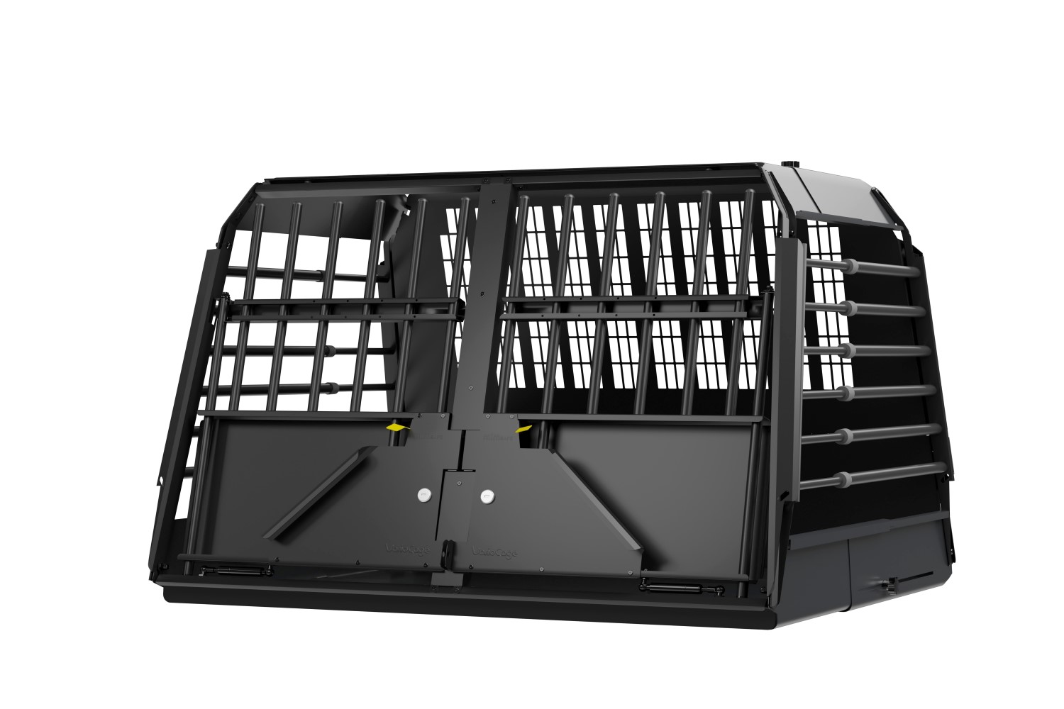Dog crate suitable for Opel Astra H Caravan 2004-2010 wagon Kleinmetall VarioCage Black Edition double L