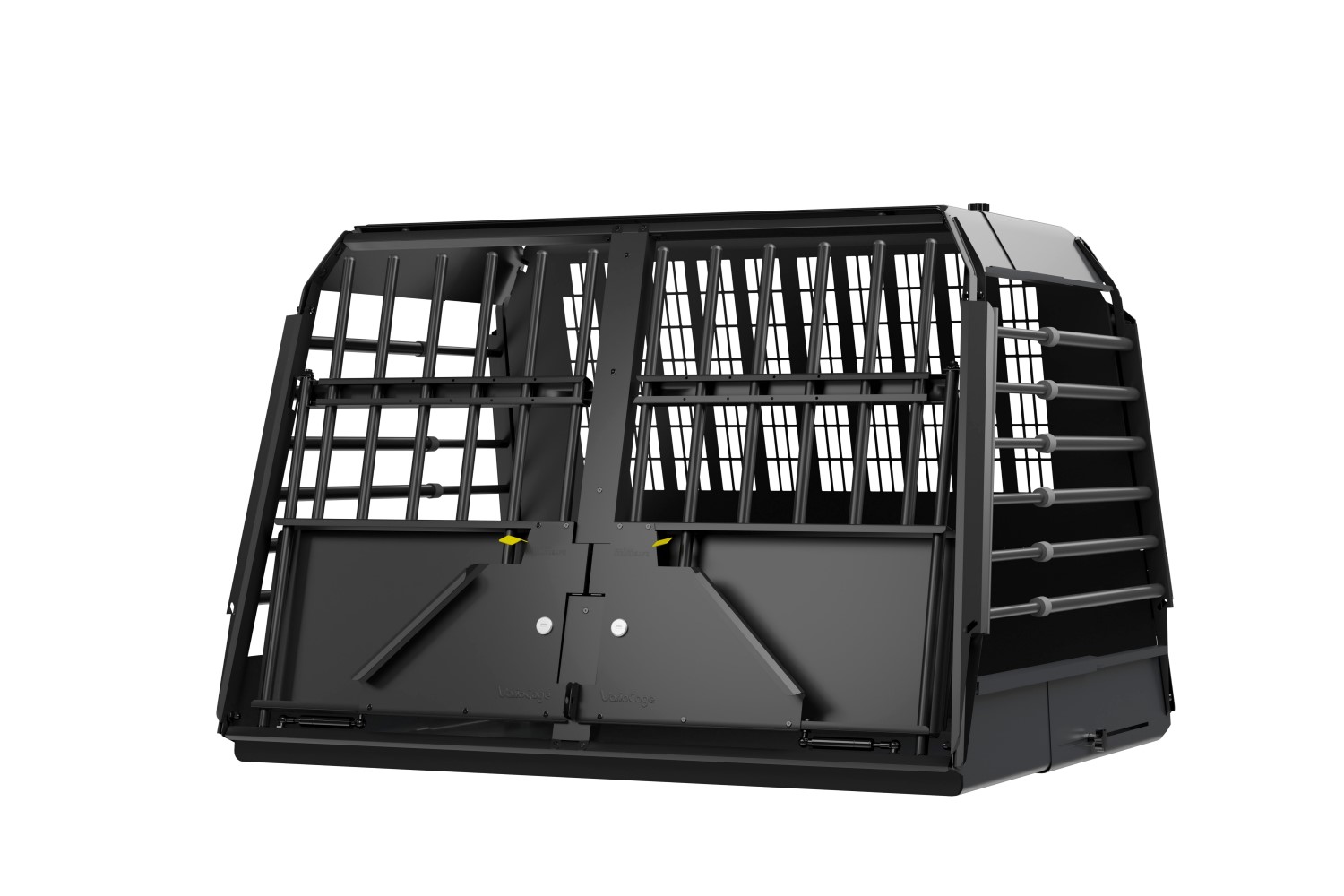 Dog crate suitable for Opel Astra H Caravan 2004-2010 wagon Kleinmetall VarioCage Black Edition double M