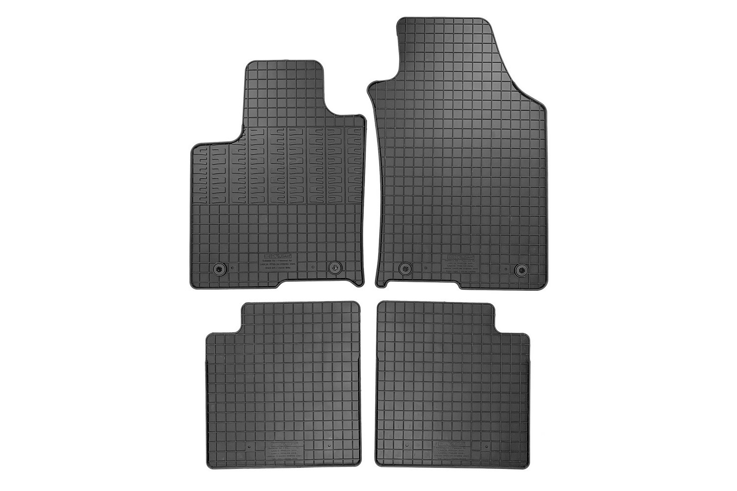 Tapis convient à Lancia Ypsilon III (846) 2020-2024 5 portes bicorps caoutchouc