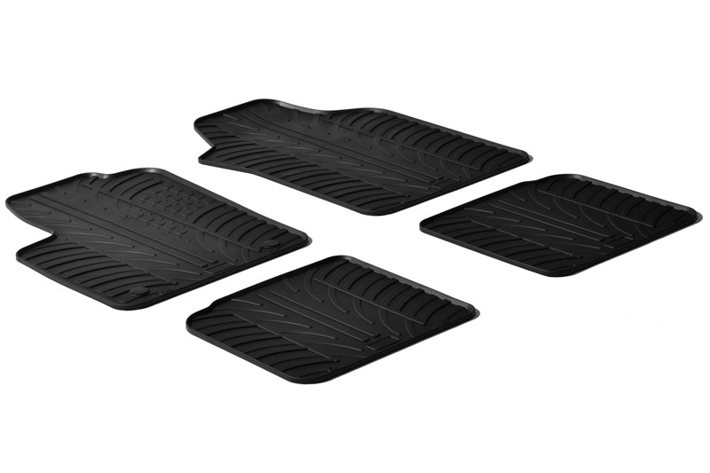 Tapis convient à Lancia Ypsilon III (846) 2011-2024 5 portes bicorps caoutchouc Rubbasol