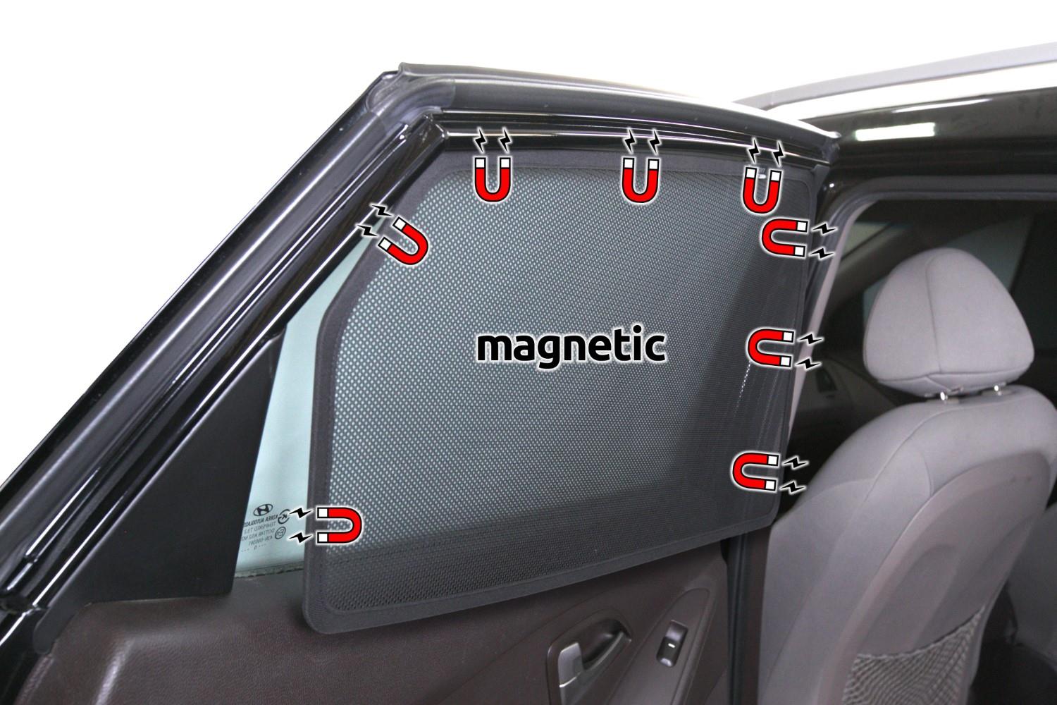 Sun shades magnetic Hyundai Kona (OS) 2017-2022 Laser Shades - rear side  doors