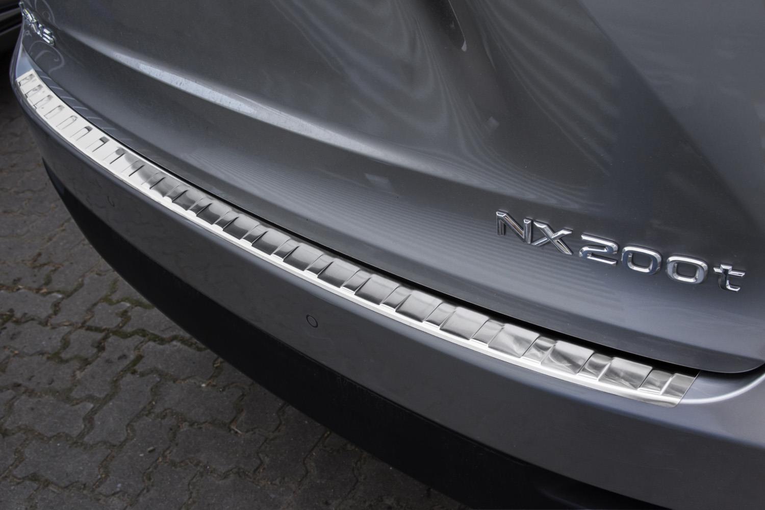 Rear bumper protector Lexus NX I (AZ10) 2014-2021 stainless steel brushed