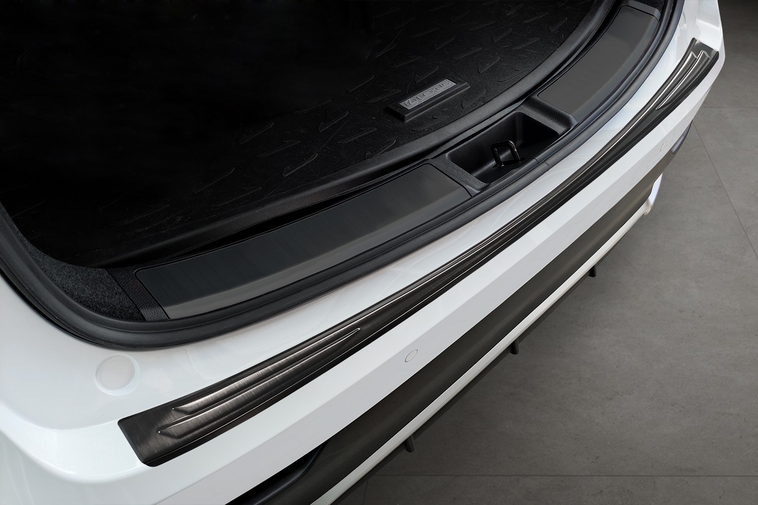 Rear bumper protector suitable for Lexus NX II (AZ20) 2021-present stainless steel brushed anthracite