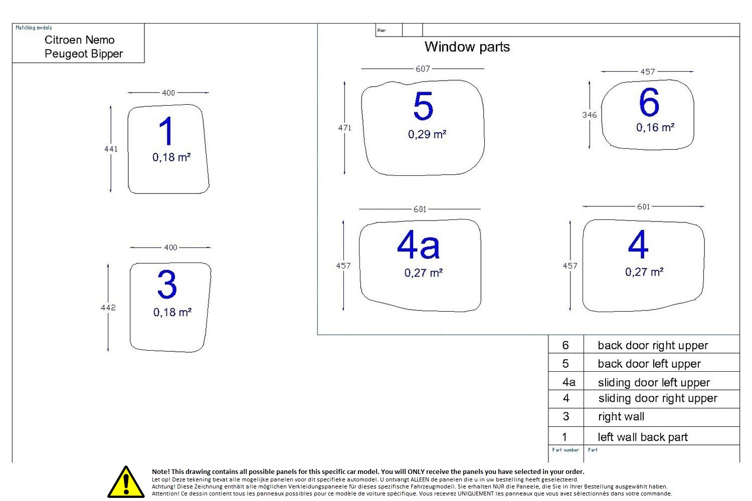 Wall liner drawing example (211661)