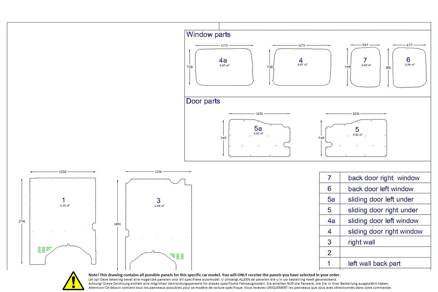 Wall liner drawing example (215881)
