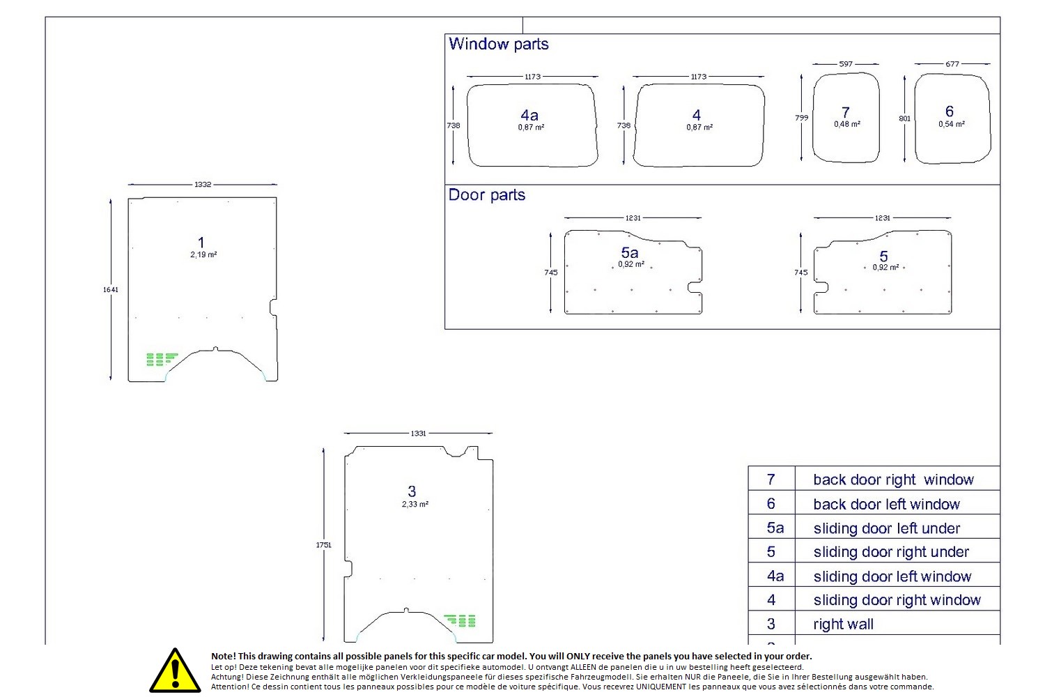 Wall liner drawing example (216452)