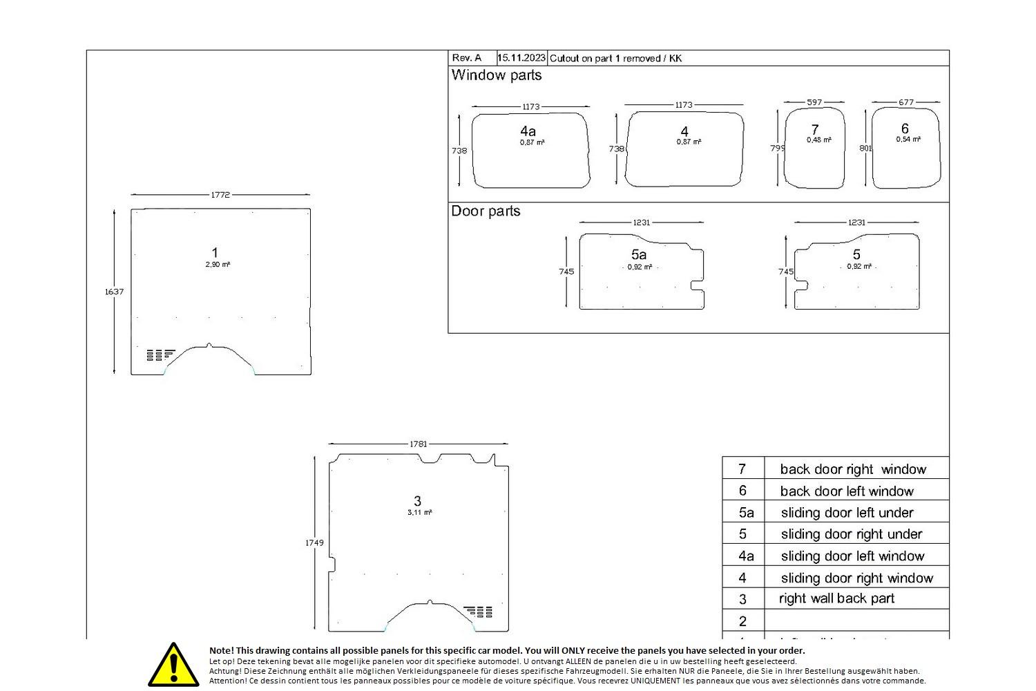 Wall liner drawing example (218265)