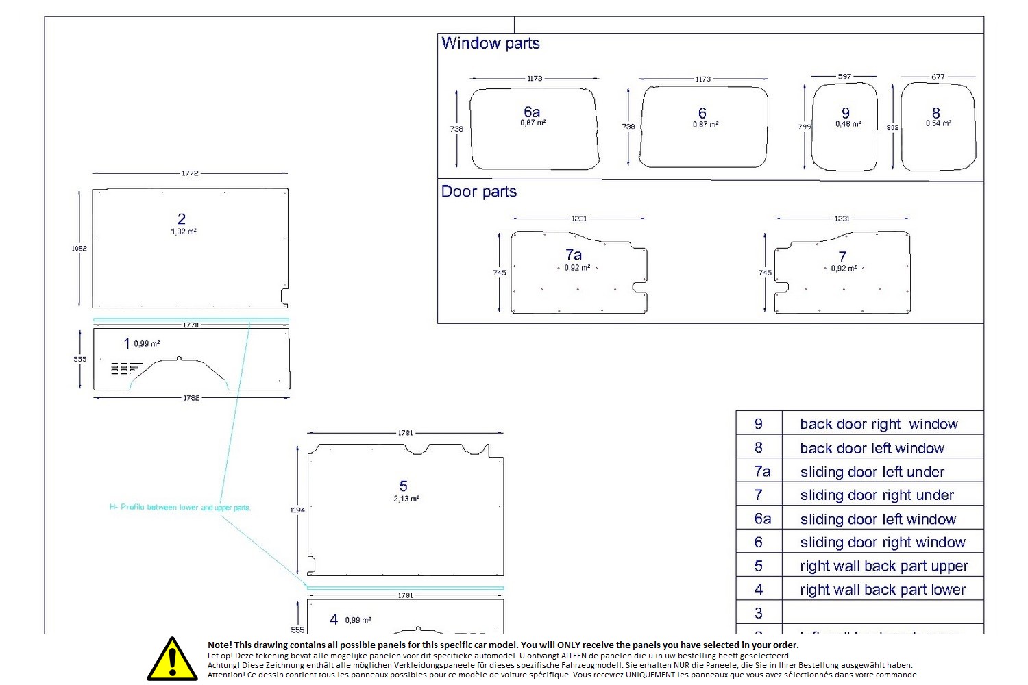 Wall liner drawing example (218299) Wall liner drawing example (218299)