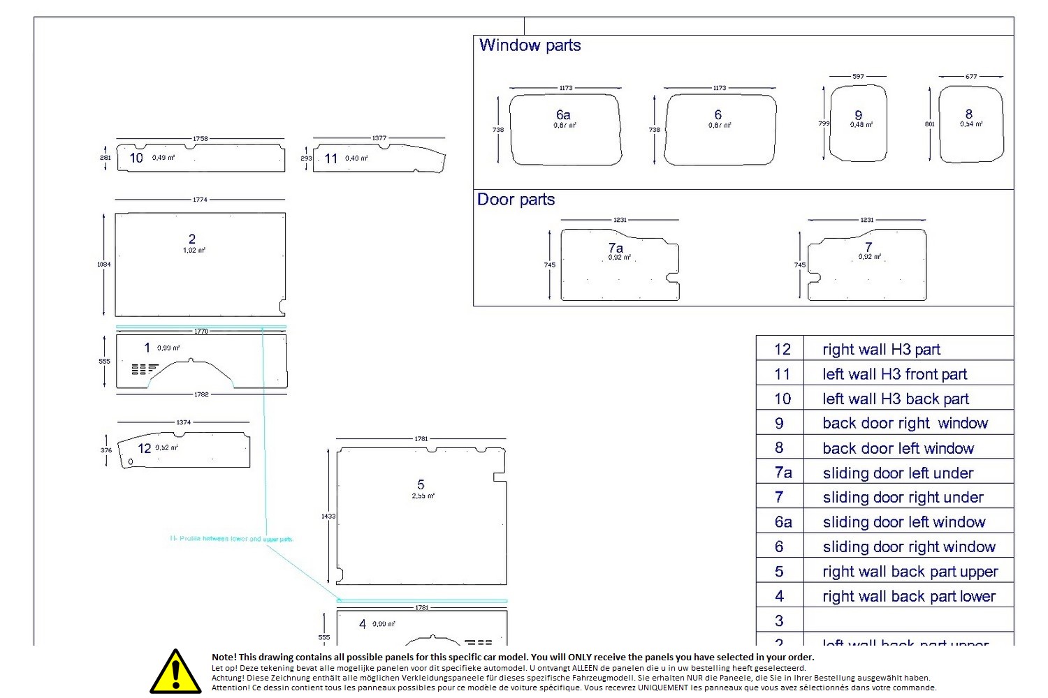 Wall liner drawing example (220019)