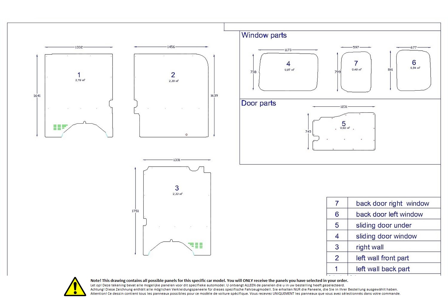 Wall liner drawing example (221365) Wall liner drawing example (221365)