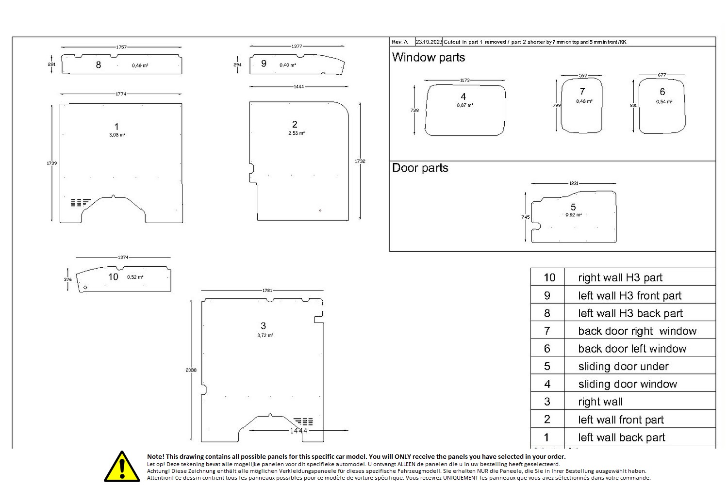 Wall liner drawing example (223505) Wall liner drawing example (223505)