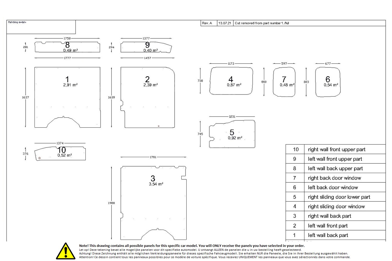Wall liner drawing example (224068)