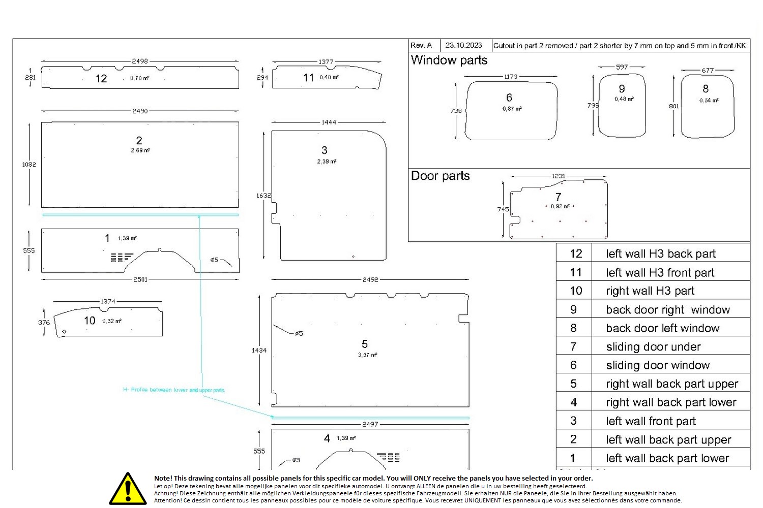 Wall liner drawing example (226189) Wall liner drawing example (226189)