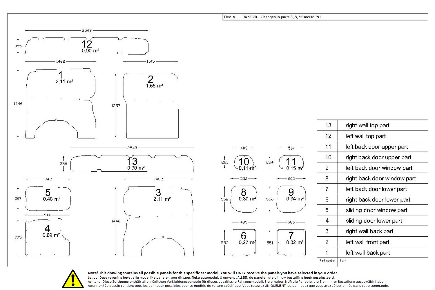 Wall liner drawing example (243956)