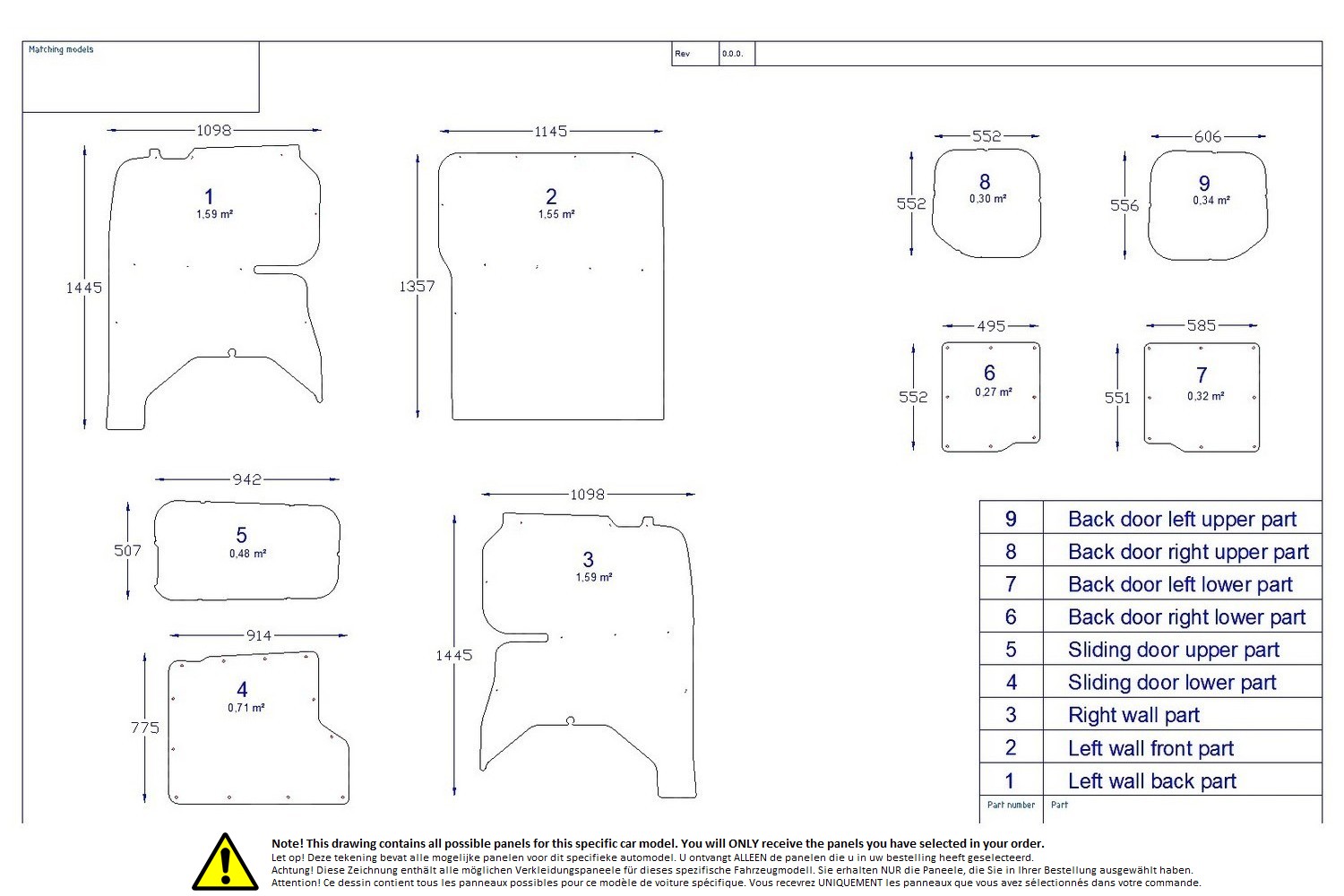 Wall liner drawing example (284120) Wall liner drawing example (284120)