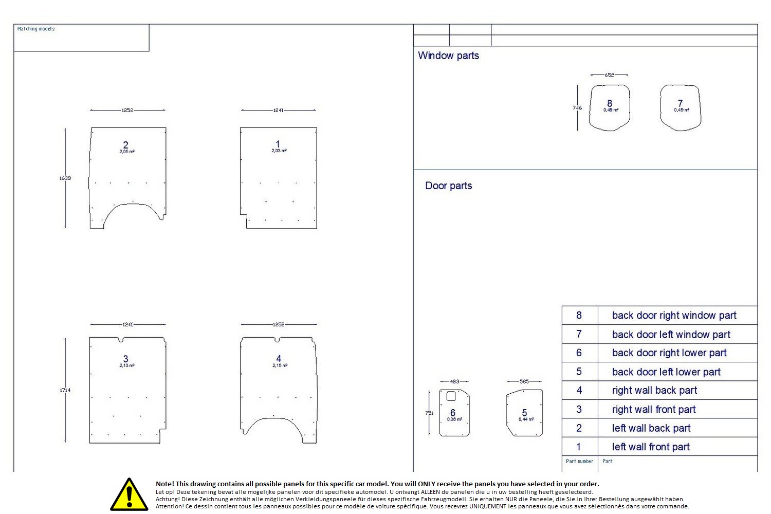 Wall liner drawing example (301504)