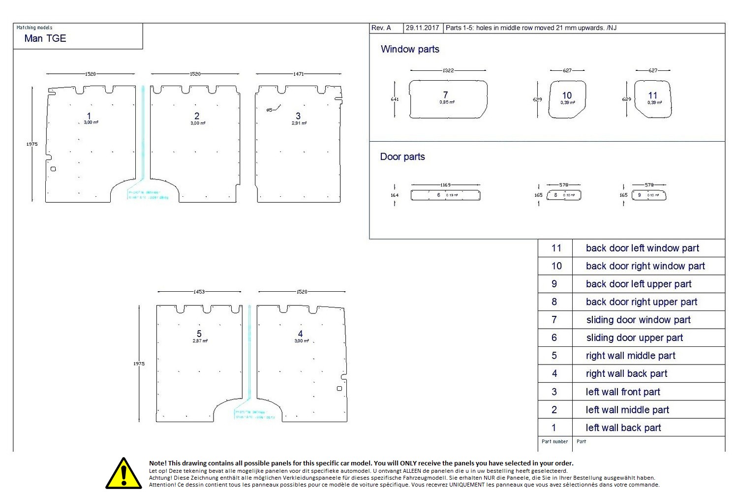Wall liner drawing example (370649)