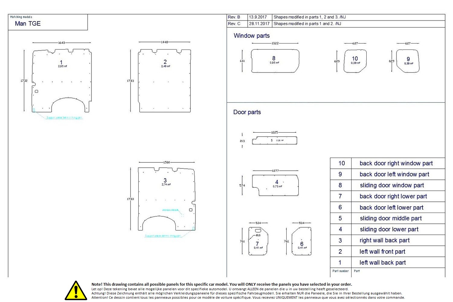 Wall liner drawing example (370654) Wall liner drawing example (370654)