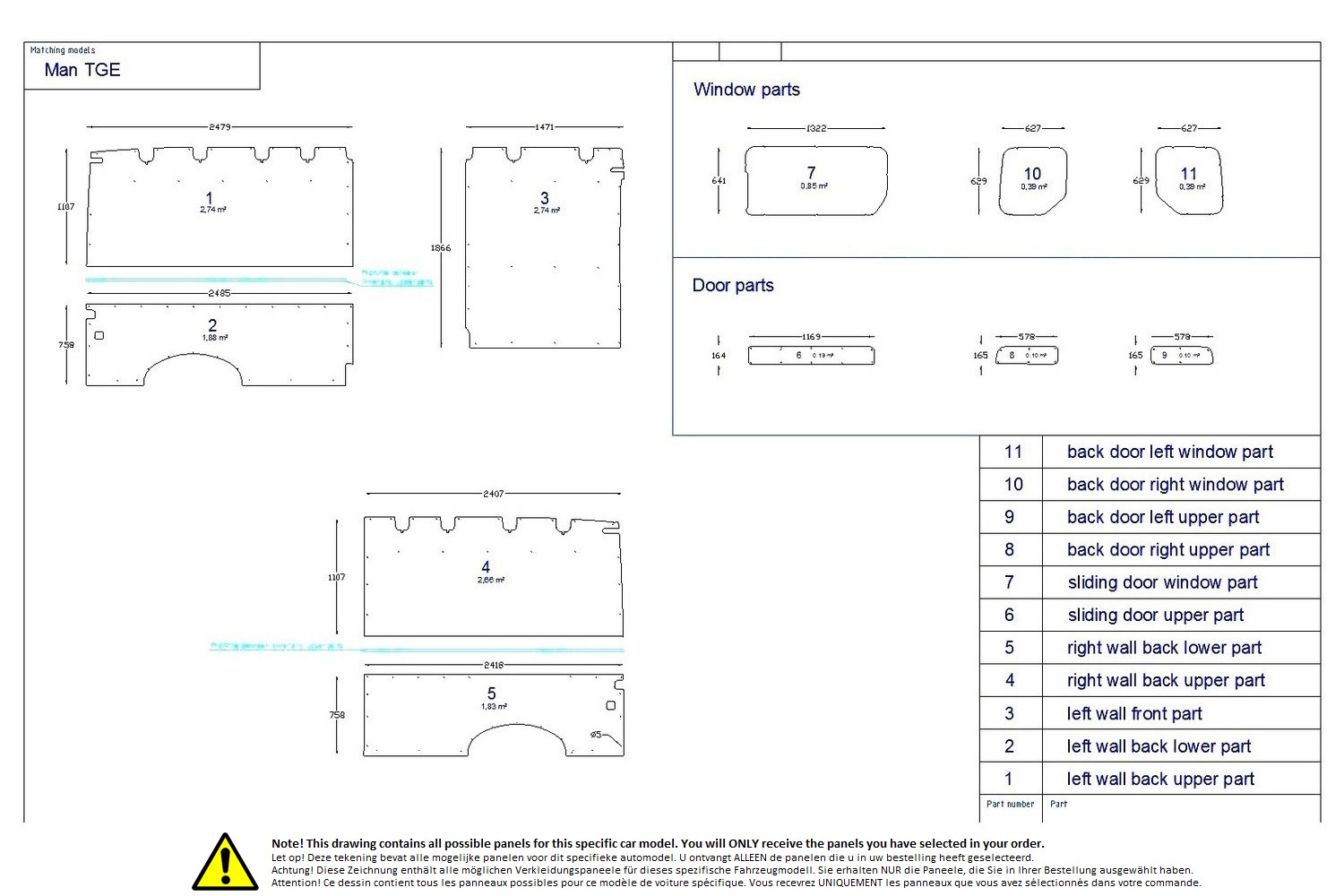 Wall liner drawing example (370674)
