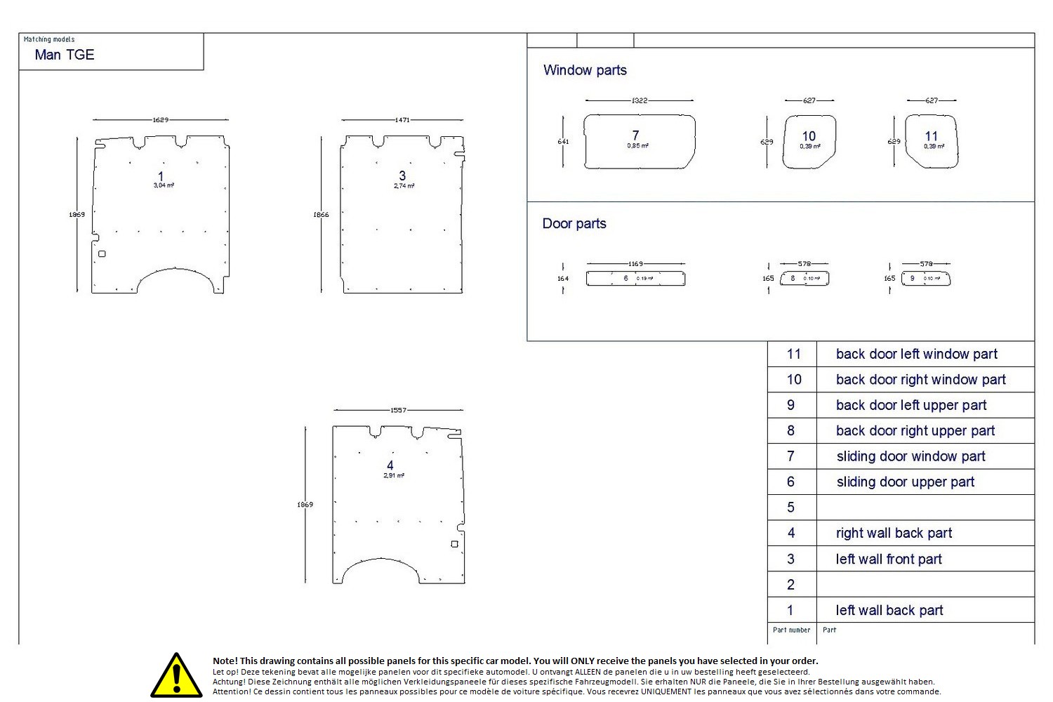 Wall liner drawing example (370701) Wall liner drawing example (370701)