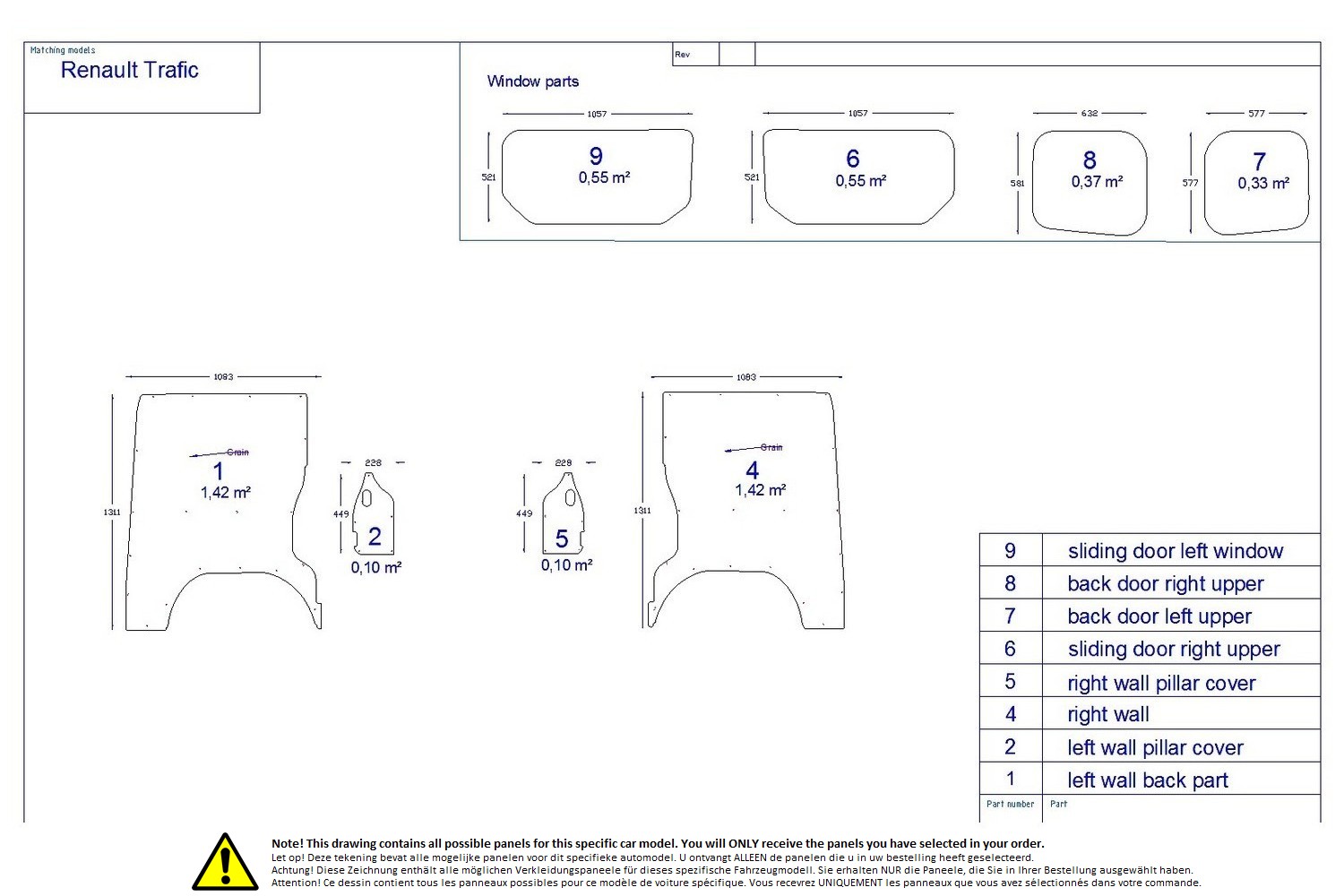Wall liner drawing example (428575) Wall liner drawing example (428575)