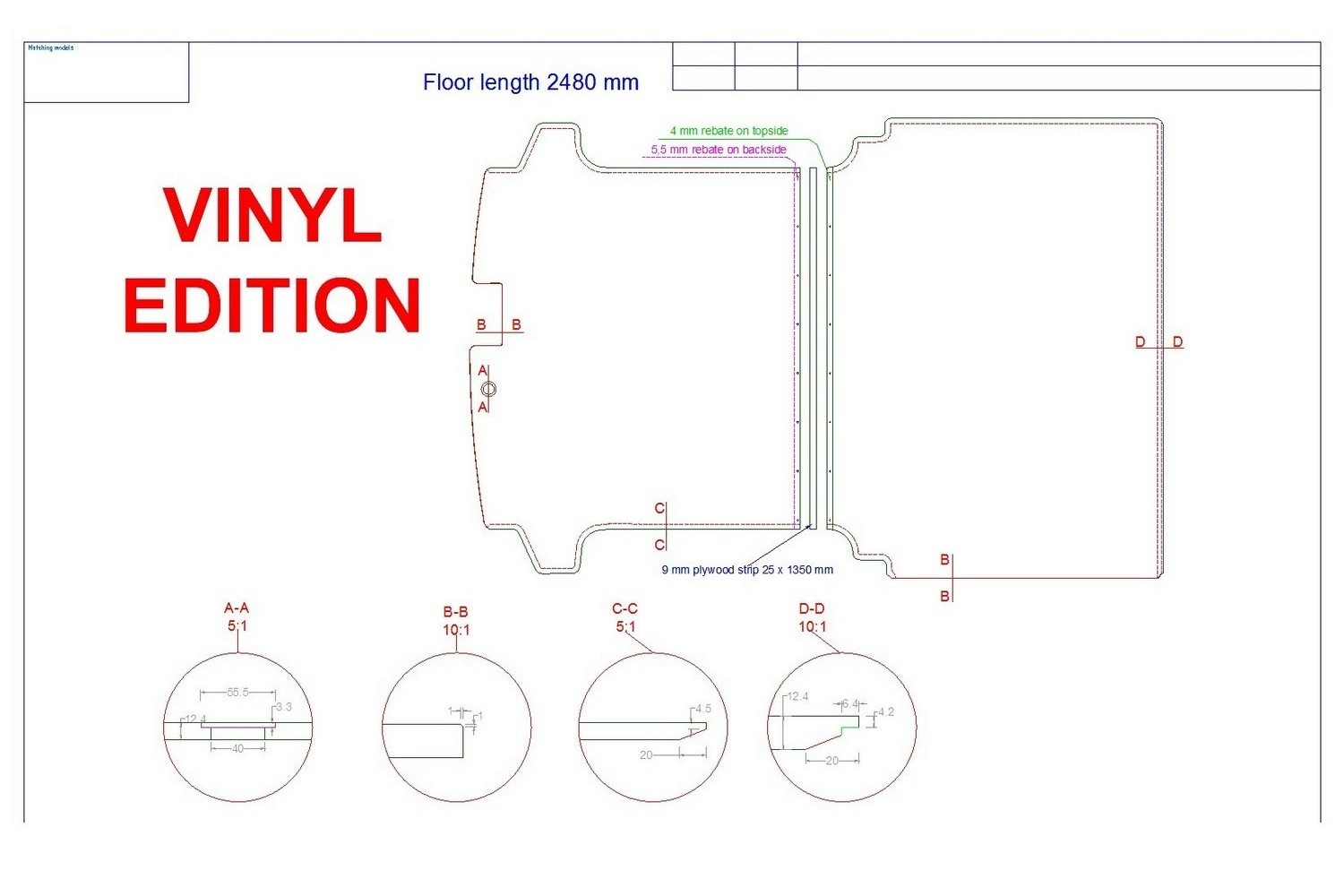 Floor Liner drawing example (430532)