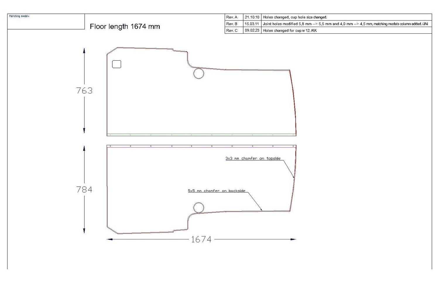 Floor Liner drawing example (434935)