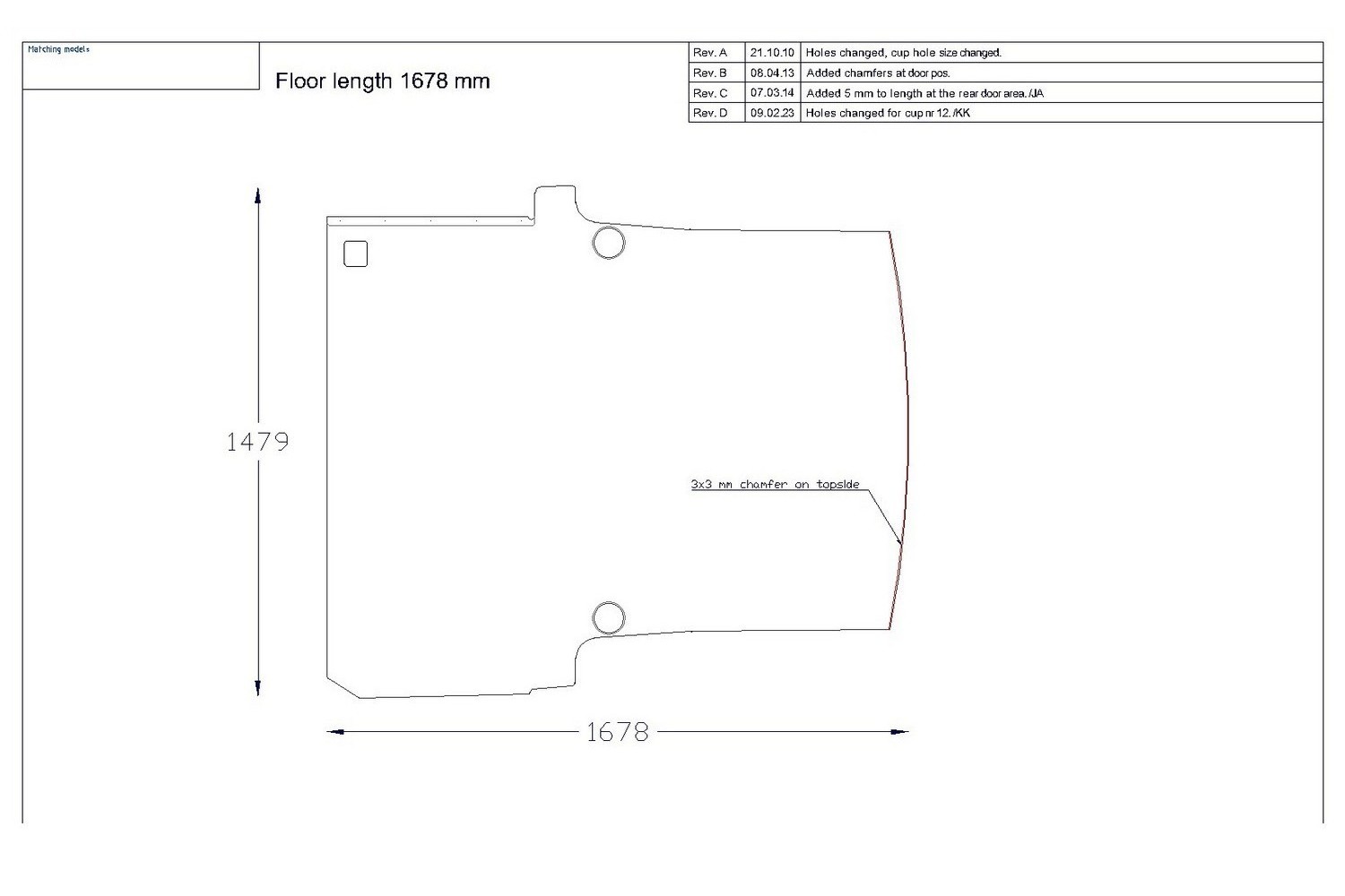 Floor Liner drawing example (434936) Floor Liner drawing example (434936)