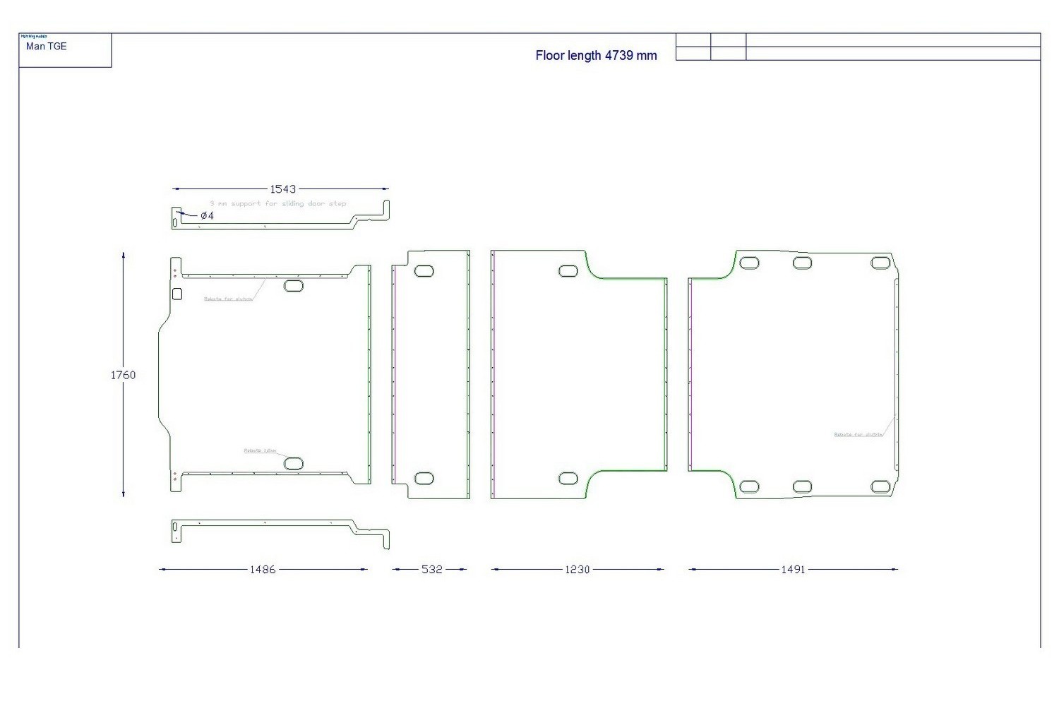 Floor Liner drawing example (559733)