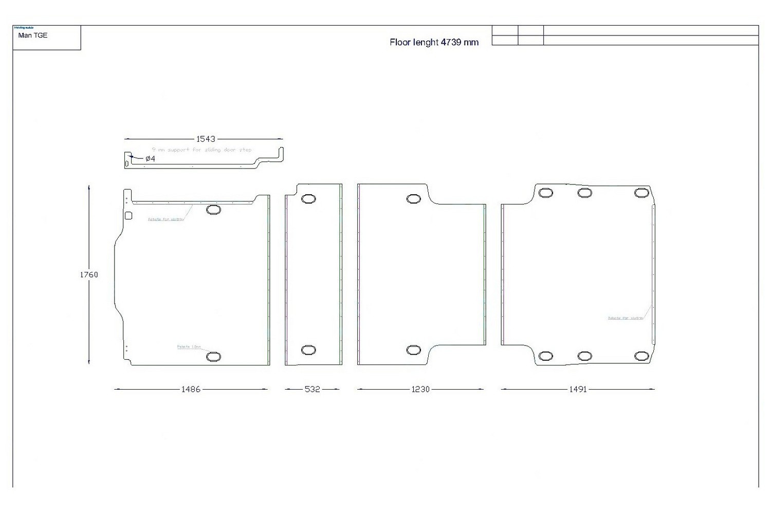 Floor Liner drawing example (559744)