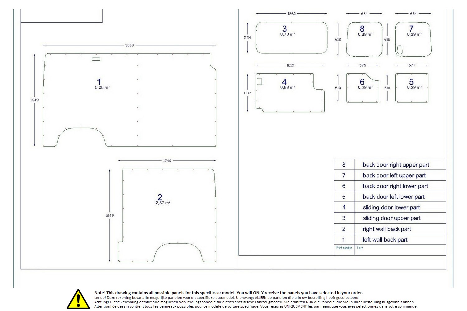 Wall liner drawing example (623023) Wall liner drawing example (623023)