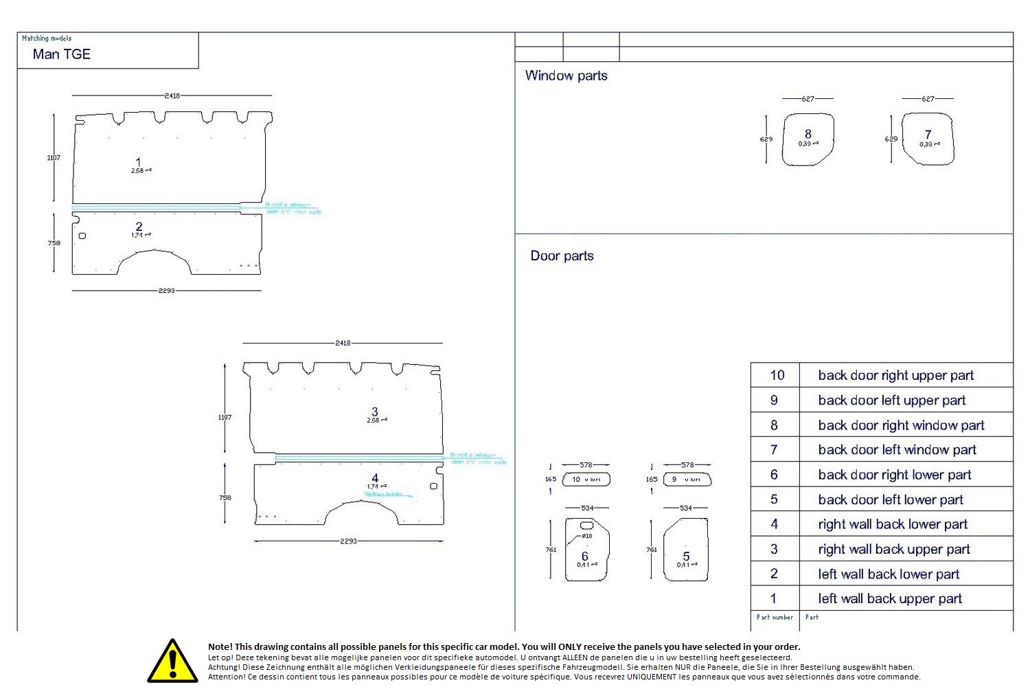 Wall liner drawing example (641659) Wall liner drawing example (641659)