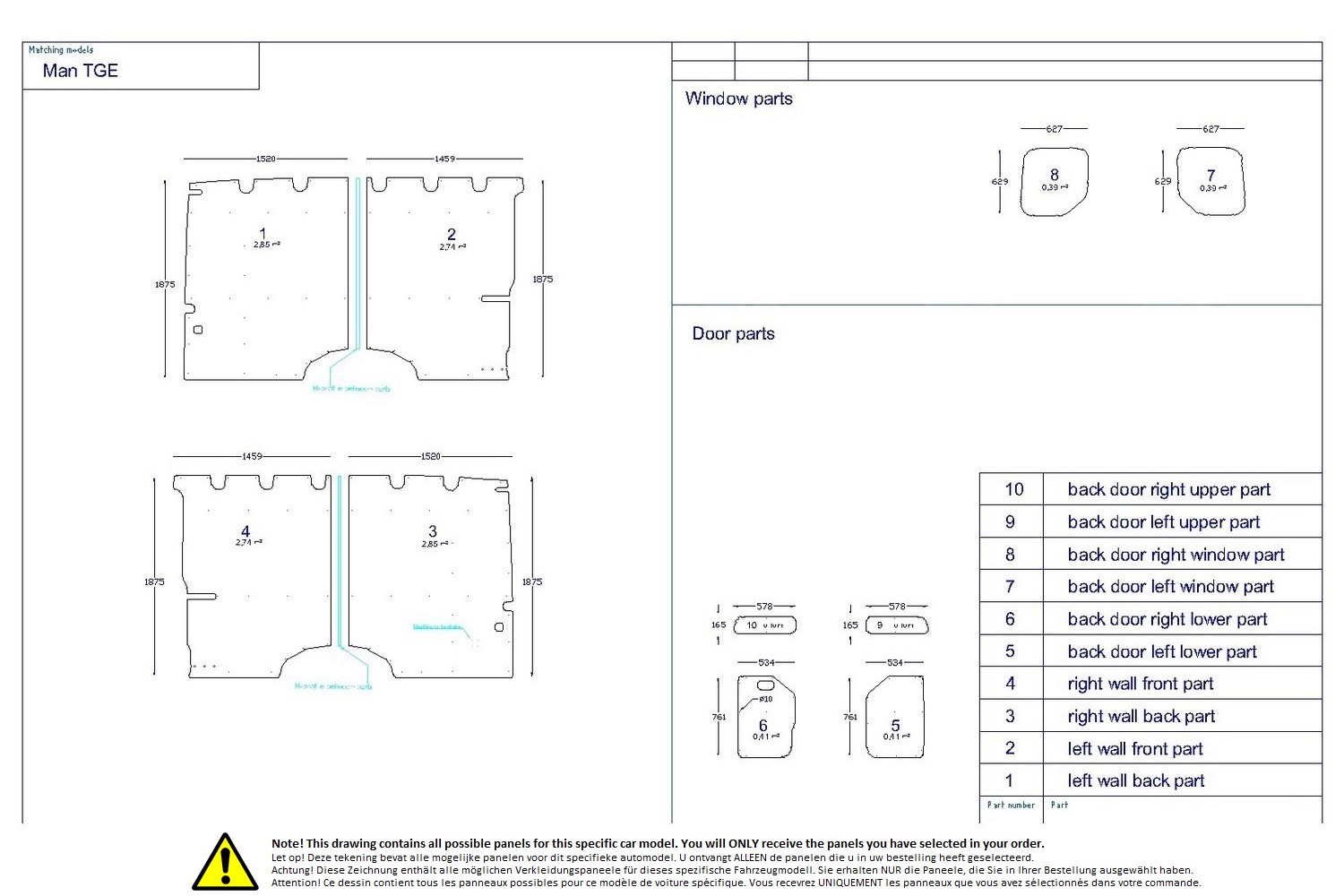 Wall liner drawing example (641661) Wall liner drawing example (641661)