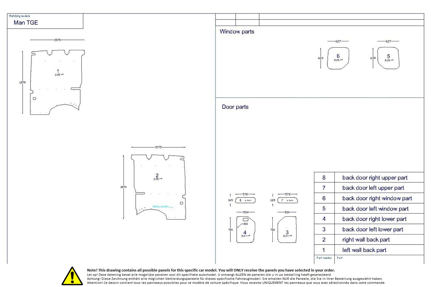 Wall liner drawing example (641665) Wall liner drawing example (641665)