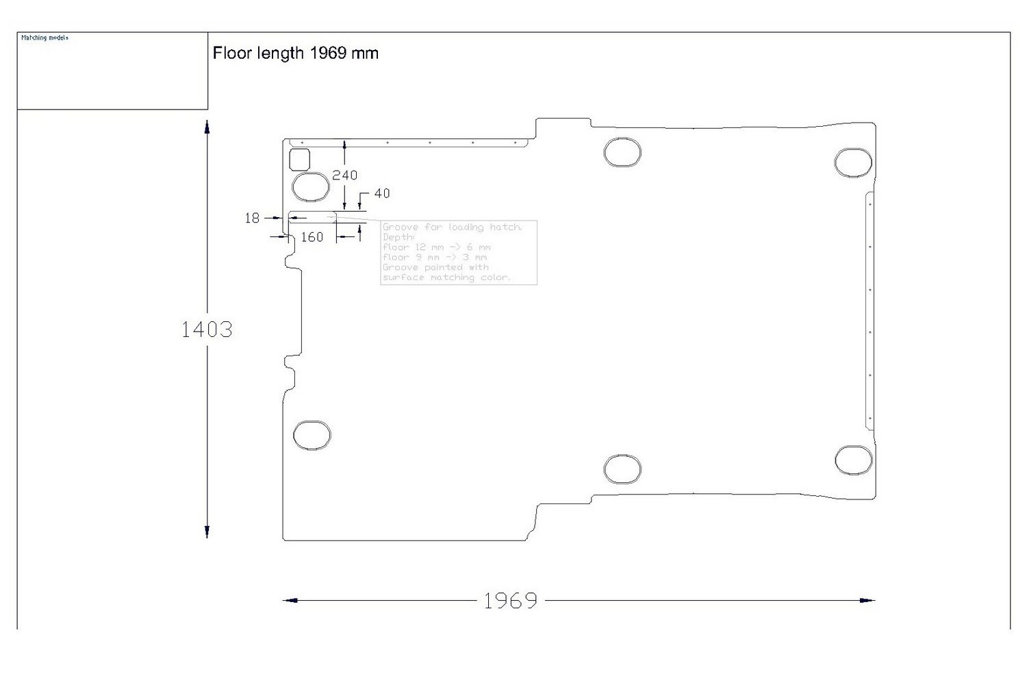 Floor Liner drawing example (708503) Floor Liner drawing example (708503)