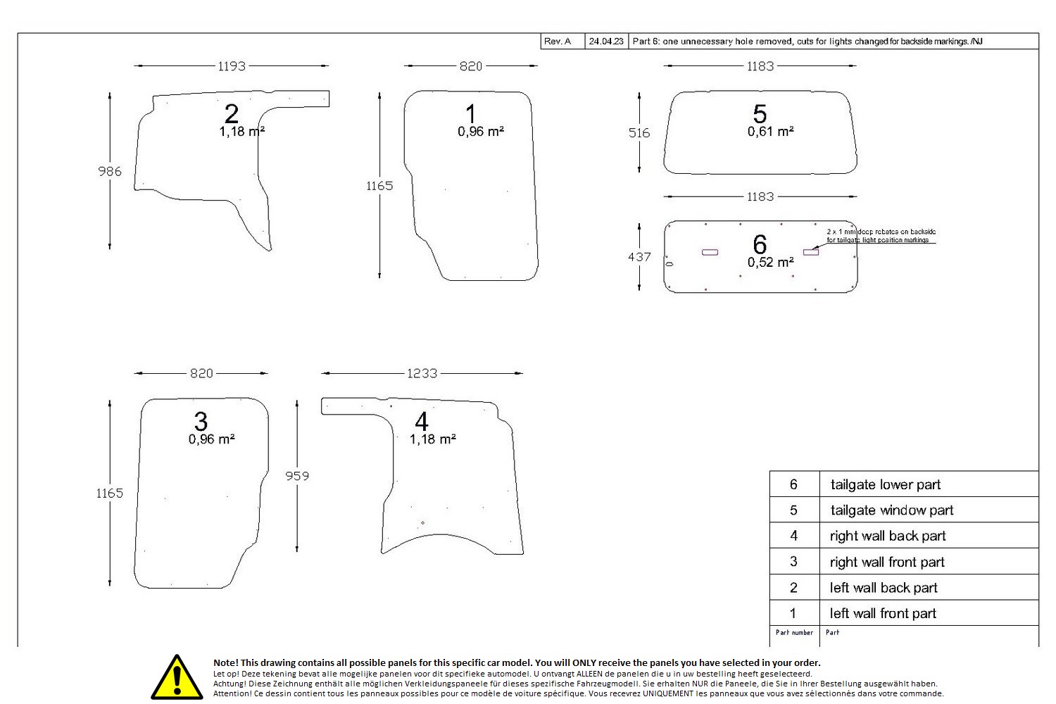 Wall liner drawing example (712972)