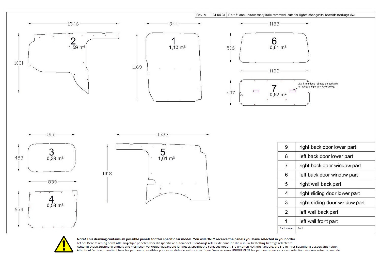 Wall liner drawing example (744438)