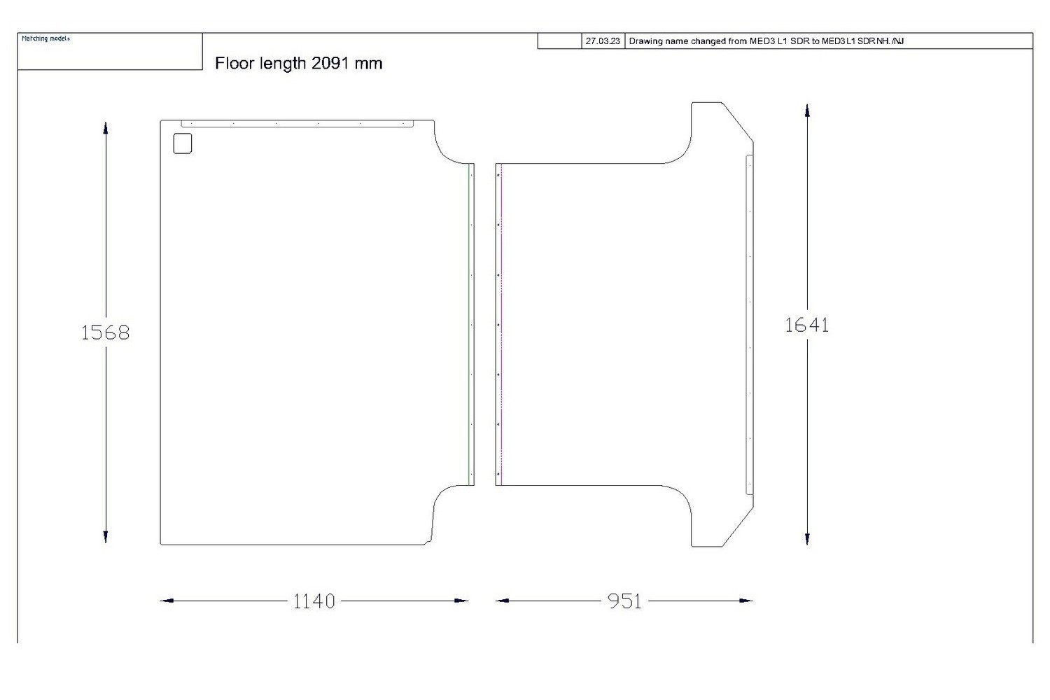Floor Liner drawing example (785873)