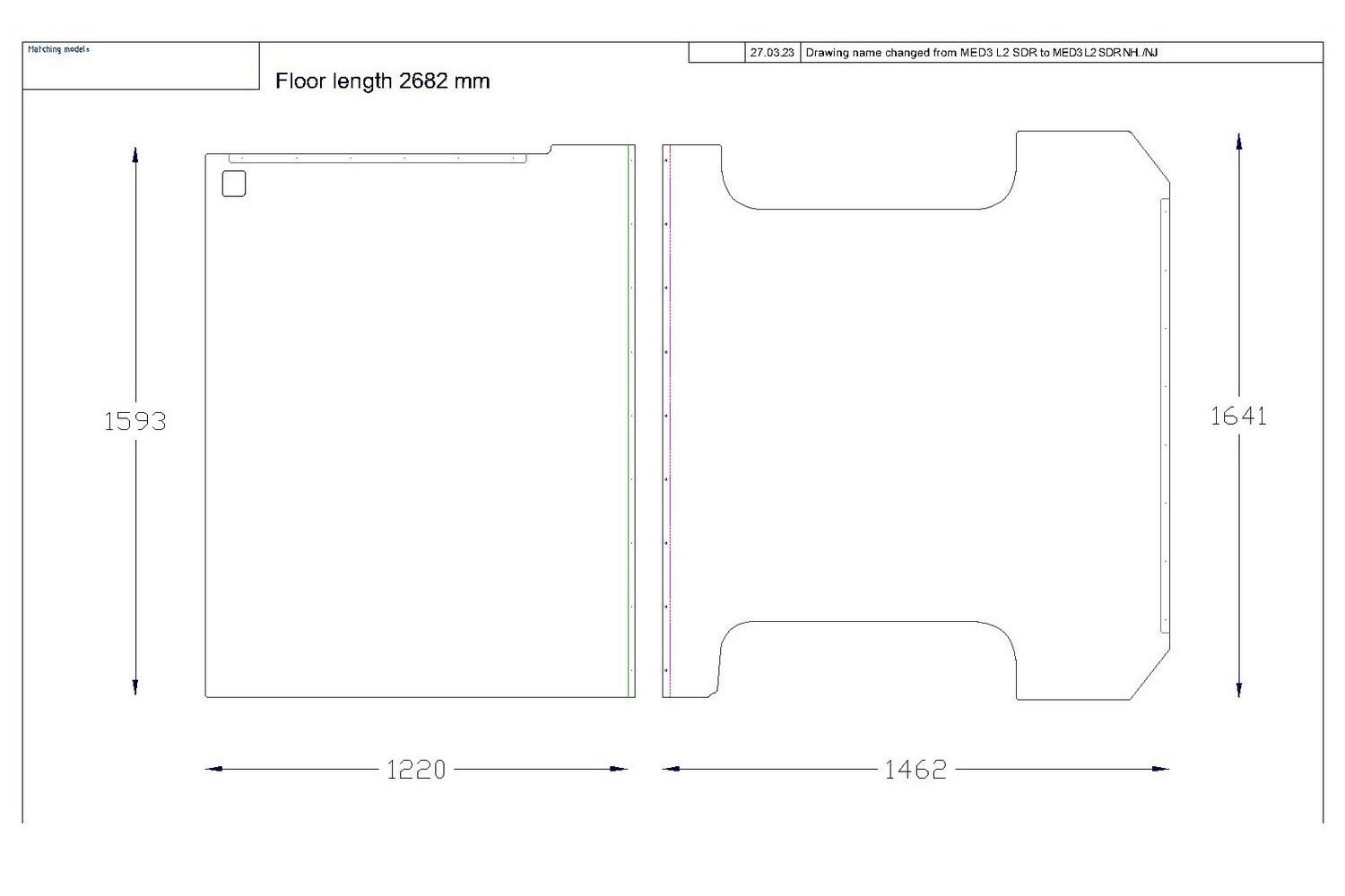Floor Liner drawing example (785874)