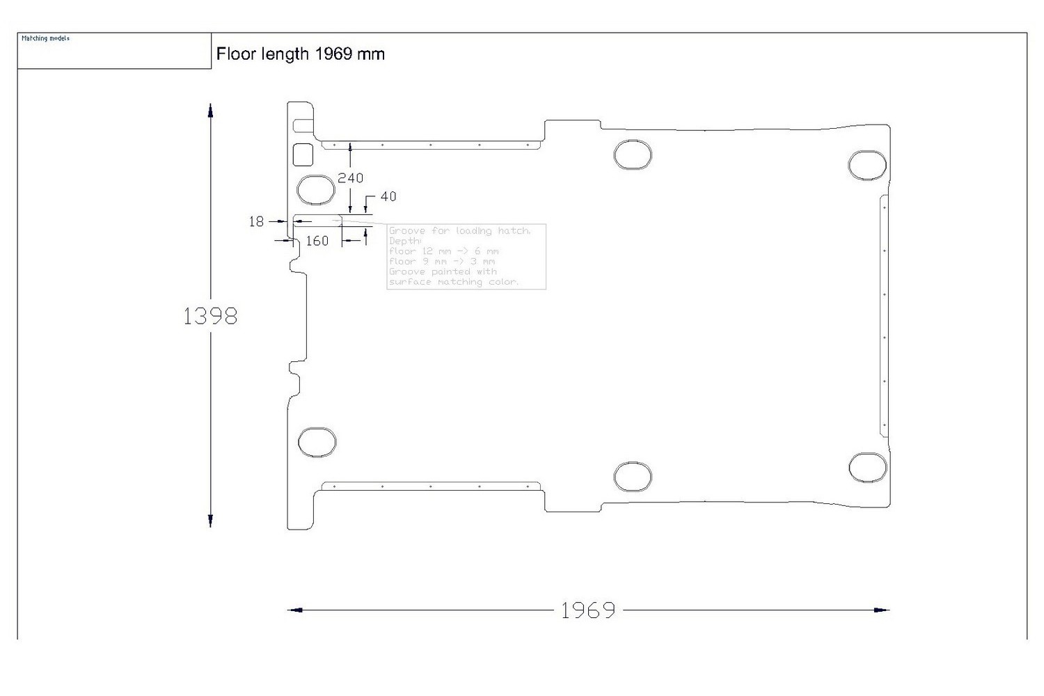 Floor Liner drawing example (806706) Floor Liner drawing example (806706)