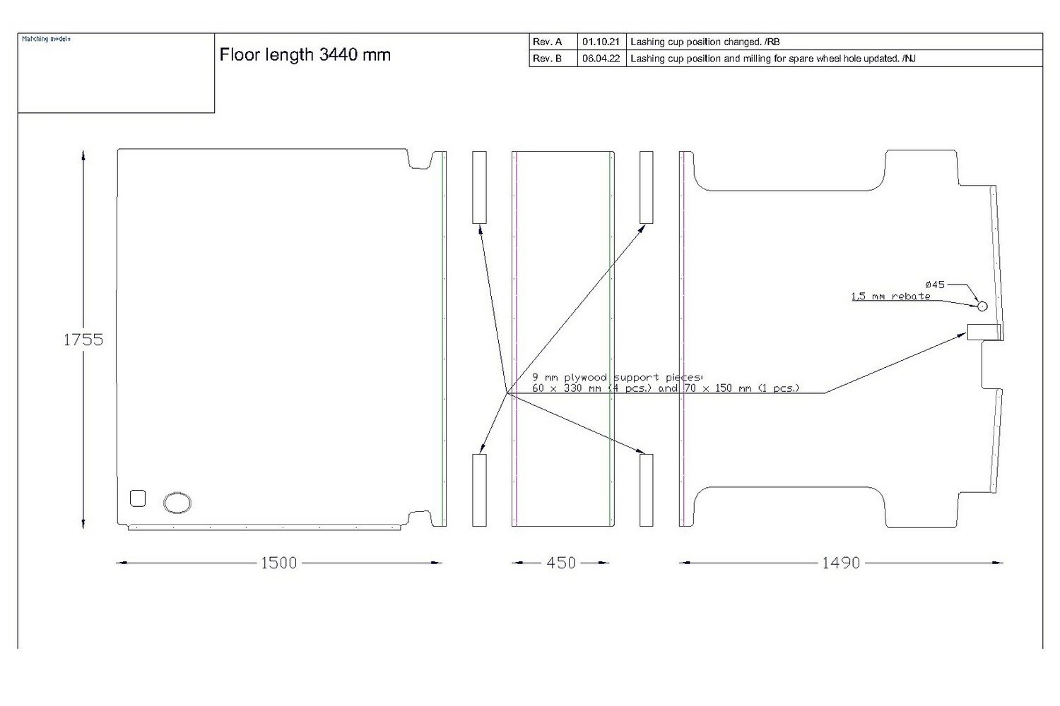 Floor Liner drawing example (837408) Floor Liner drawing example (837408)