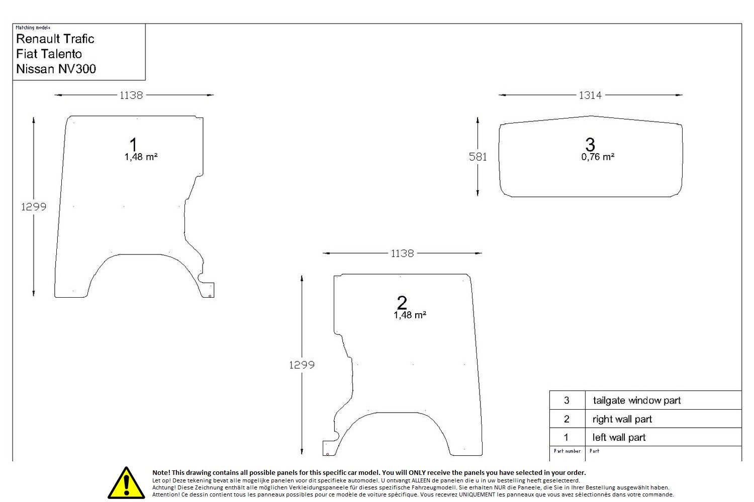 Wall liner drawing example (851800)