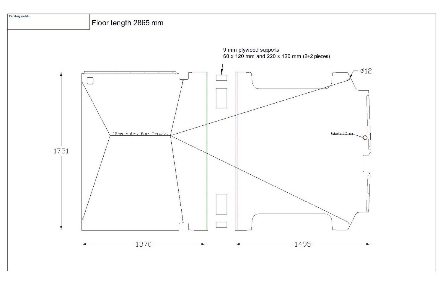 Floor Liner drawing example (879280)