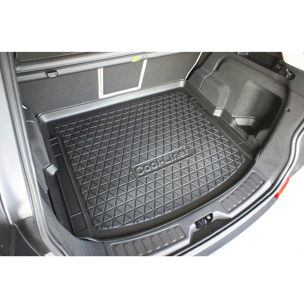  Cuir Tapis De Coffre Voiture pour La-ND Ro-ver Discovery Sport  2016-2018, AntidéRapant Protection Coffre Tapis Anti-Rayures Doublure Tapis  Couverture Accessories,C/Black~Beige