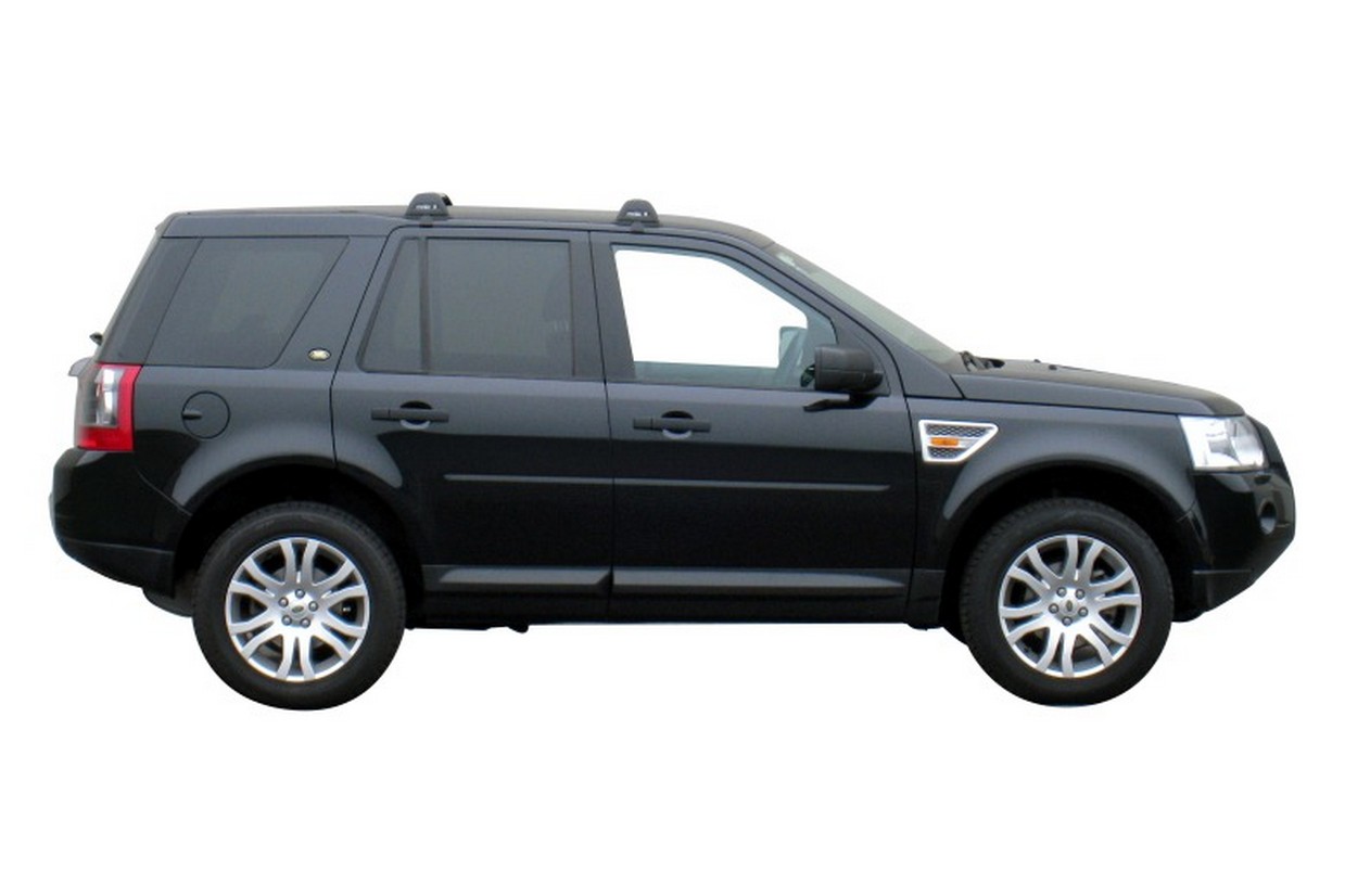 Roof bars suitable for Land Rover Freelander 2 L359 2006 2012 Yakima Aero FlushBar black