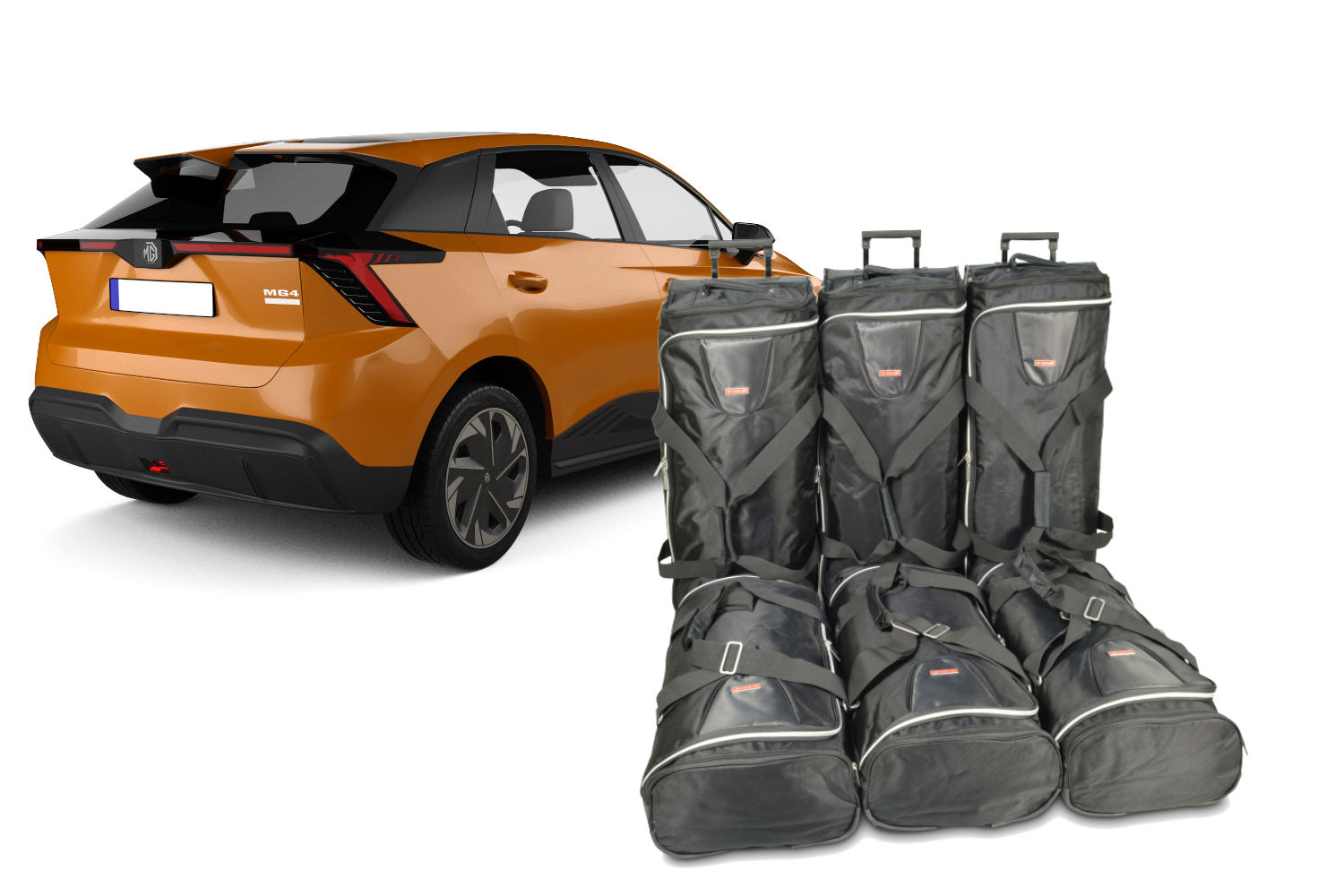 Set de sacs de voyage MG MG4 EV 2022-présent 5 portes bicorps