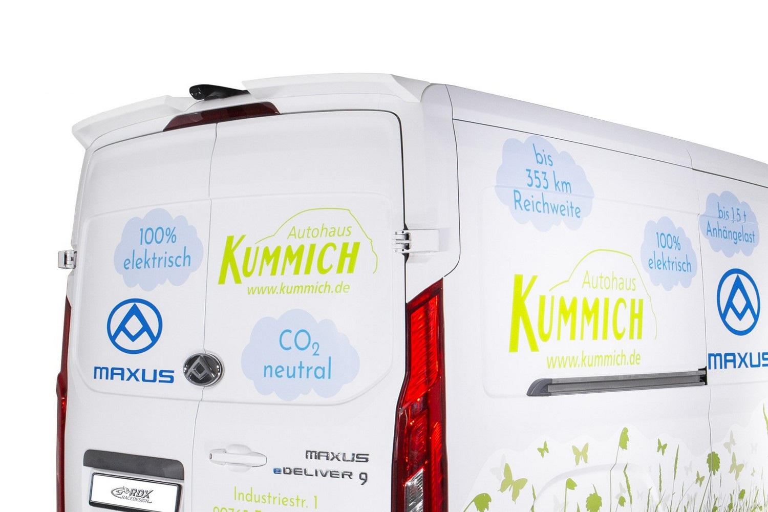 Roof spoiler suitable for Maxus eDeliver 9 2021-present PU - painted (2)