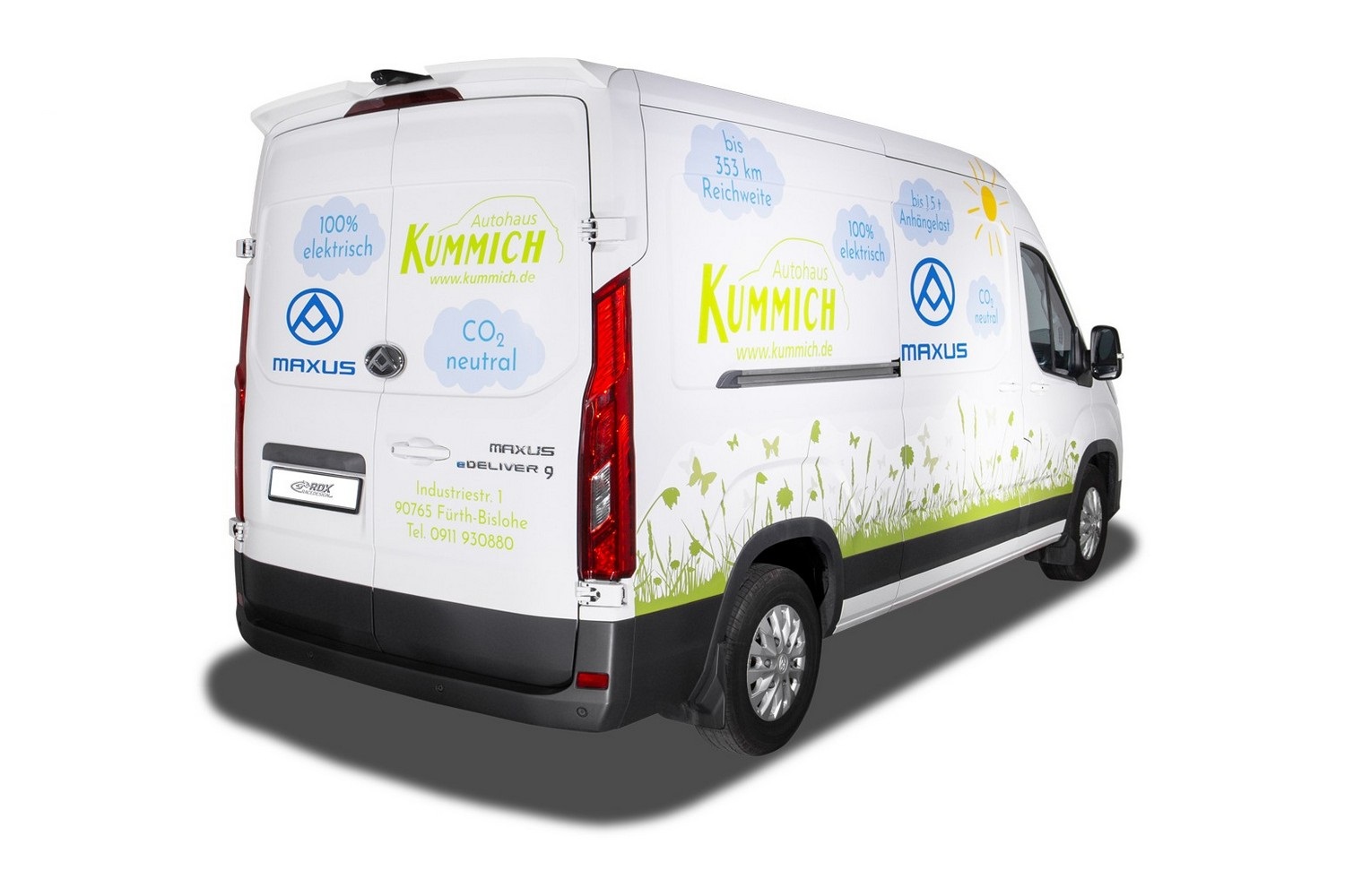 Roof spoiler suitable for Maxus eDeliver 9 2021-present PU - painted (3)