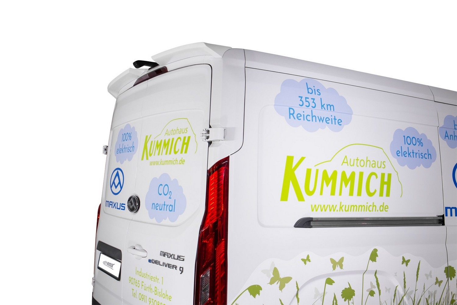 Roof spoiler suitable for Maxus eDeliver 9 2021-present PU - painted (5)