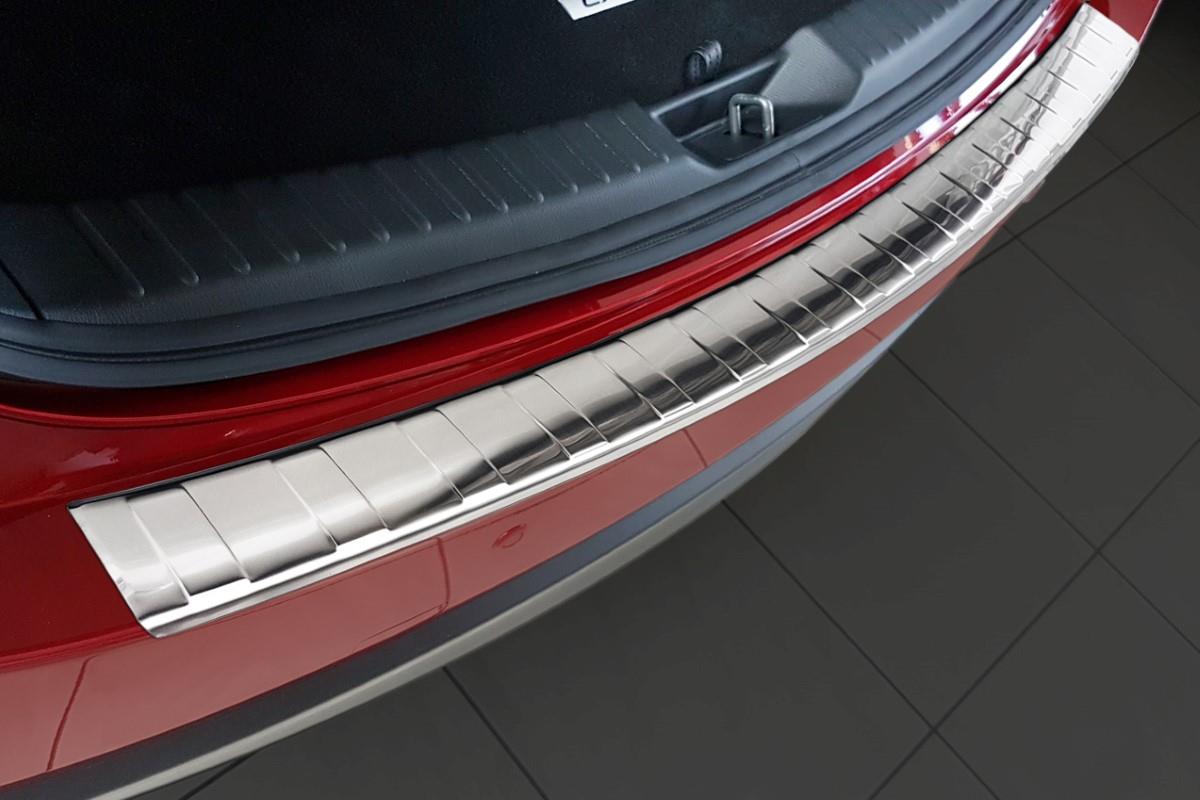 Auto Fibre Carbone ArrièRe Protection des pare-chocs pour Mazda CX5 CX 5 2017 2018 2019 2020 2021 Seuil Coffre Arrière Anti-Rayures Autocollants Décoration Accessoires 